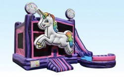 Unicorn Combo Bounce House and Water Slide (Wet or Dry)