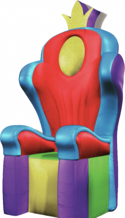 Multi Color  Inflatable Throne