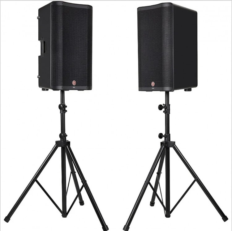 Powered Bluetooth Speaker System with Stands